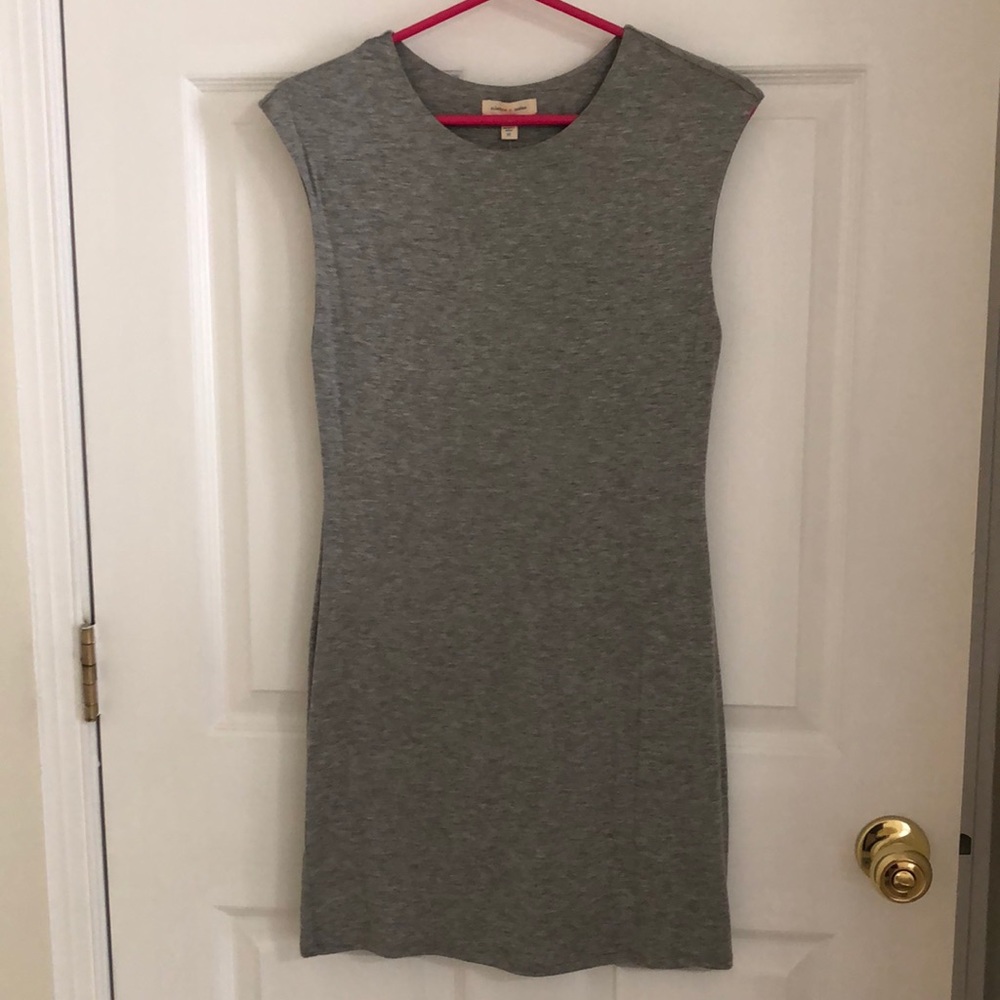 Grey body con dress